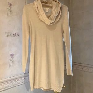 Sweater Dress in cream color